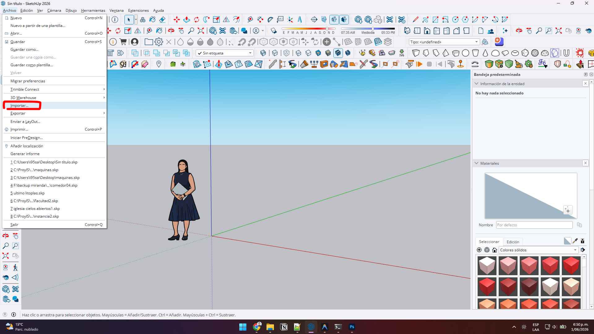 Importación directa a SketchUp