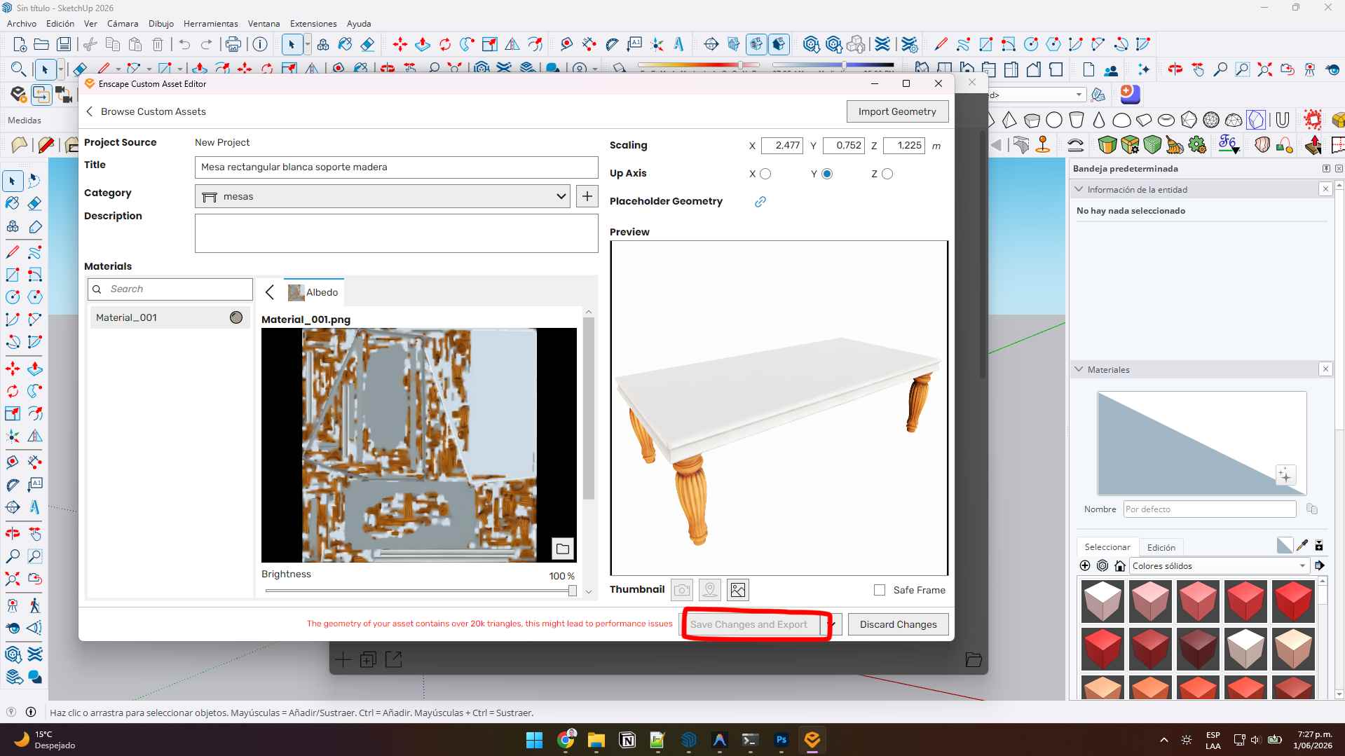 Guardar y exportar el Proxy