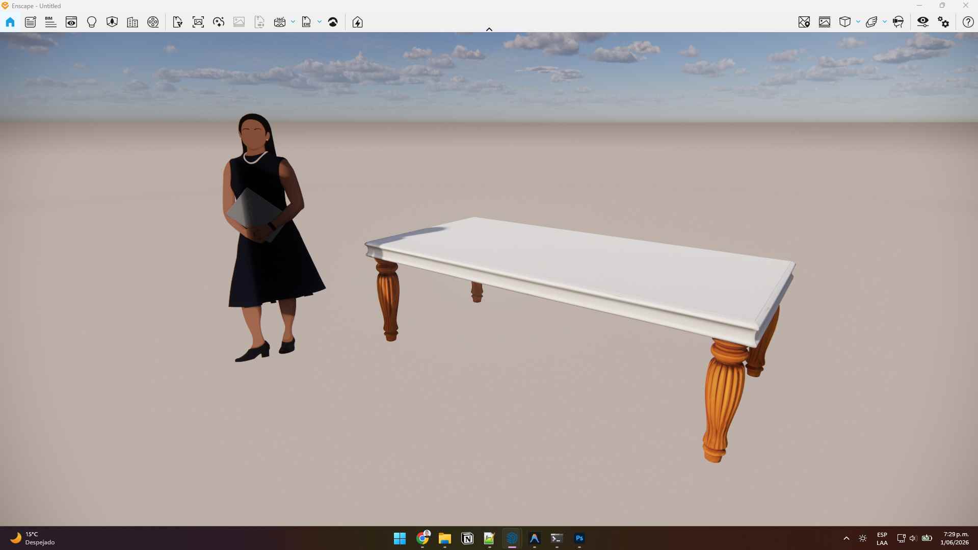 Importar a la escena principal de SketchUp