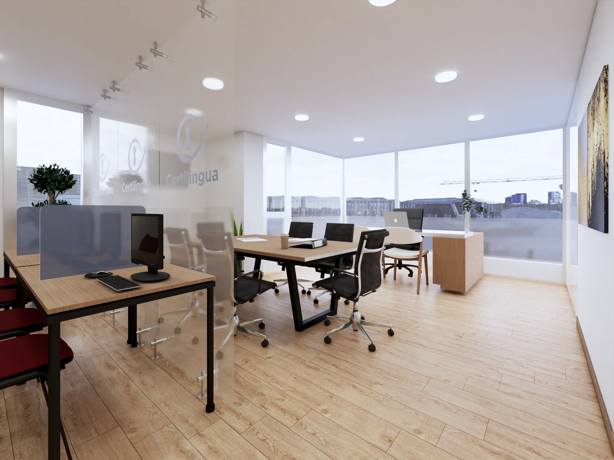 Render Oficinas Modernas